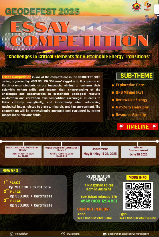 ESSAY COMPETITION ( GEODEFEST 2025)