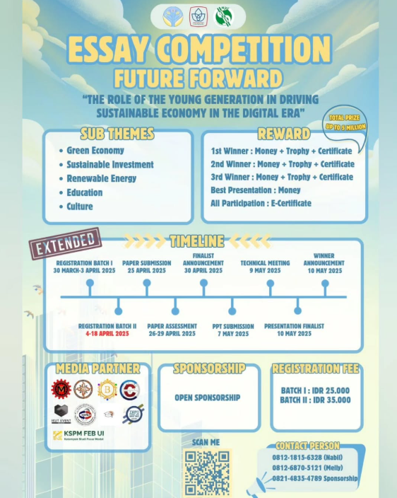 ESSAY COMETITION FUTURE FORWARD