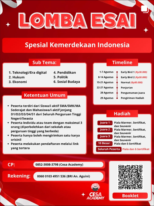 LOMBA ESAI SPESIAL KEMERDEKAAN INDONESIA