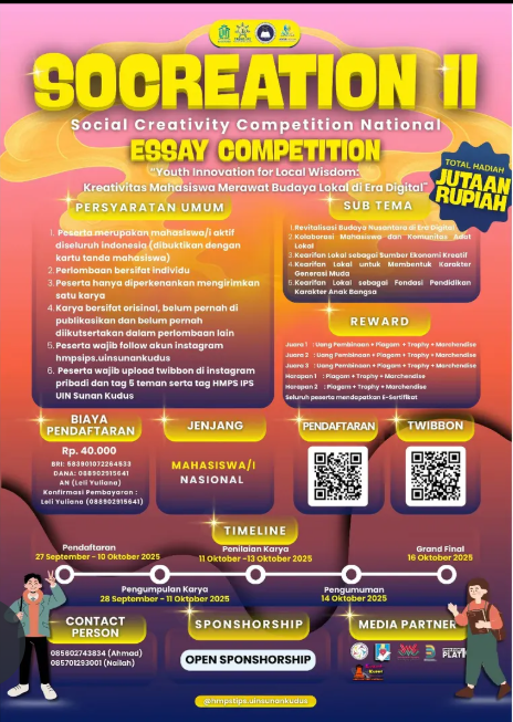SOCREATION 11 ESSAY COMPETITION
