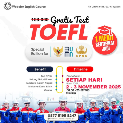 TES TOEFL GRATIS