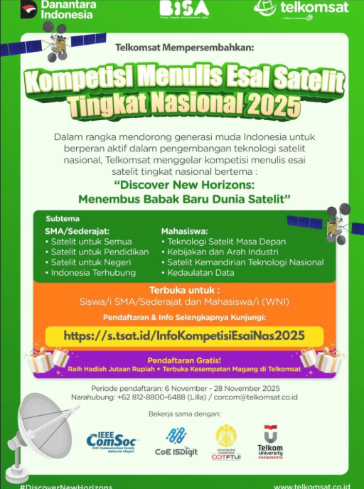 KOMPETISI MENULIS ESAI SATELIT TINGKAT NASIONAL 2025