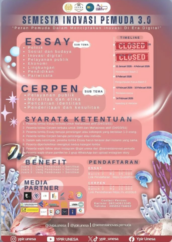 SEMESTA INOVASI PEMUDA 3.0 ESSAY