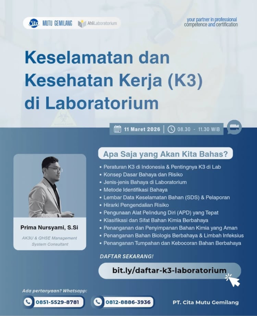 K3 DI LABORATORIUM
