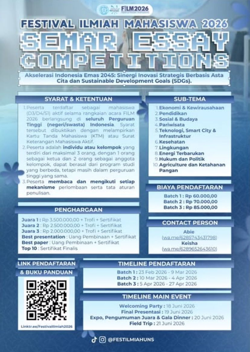 SEMAR ESSAY COMPETITION 2026